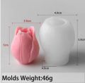 Premium 3D Tulip Flower Silicone Mold – DIY Candle & Soap Making Kit for Home Decor. 