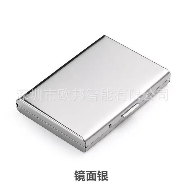 Metal%20Card%20Holder%20Wallet,Ultra%20Thin%20Stainless%20Steel%20Metal%20Wallets%20RFID%20Blocking%20Credit%20Card%20Wallet%20Holder,%20Black%20%20and%20Silver%20-%20Image%203