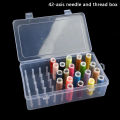 【Be worth】 42-axis Sewing Thread Box, Bobbin Storage Box, Transparent Thread Spool. 