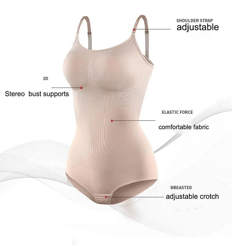 Fajas Colombianas Sculpting Skims Bodysuit Shapewear Seamless Waist Trainer  Body Shaper Women Tummy Control Butt Lifter Corset