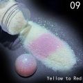 10g/box UV Sensitive Color Temperature Changing Powder DIY Handmade Nail Art Glitter Powder UV Light-changing Cosmetic Pigments. 