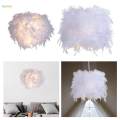 Feather Lamp Shade for Table Lamp and Floor Lamp for Living Room Party Decor.
