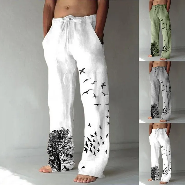 Men's%20Baggy%20Cotton%20Linen%20Pants%20Casual%20Pockets%20Wide%20Leg%20Pant%20Full%20Length%20Drawstring%20Men%20Plus%20Size%20Loose%20Vintage%20Pants%20Streetwear%20-%20Image%204
