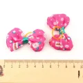 【happy one】Dogs Bows Hair fruit ice cream Yorkshire terrier For Pets Hair Clips Grooming Table kokardki dla psa. 