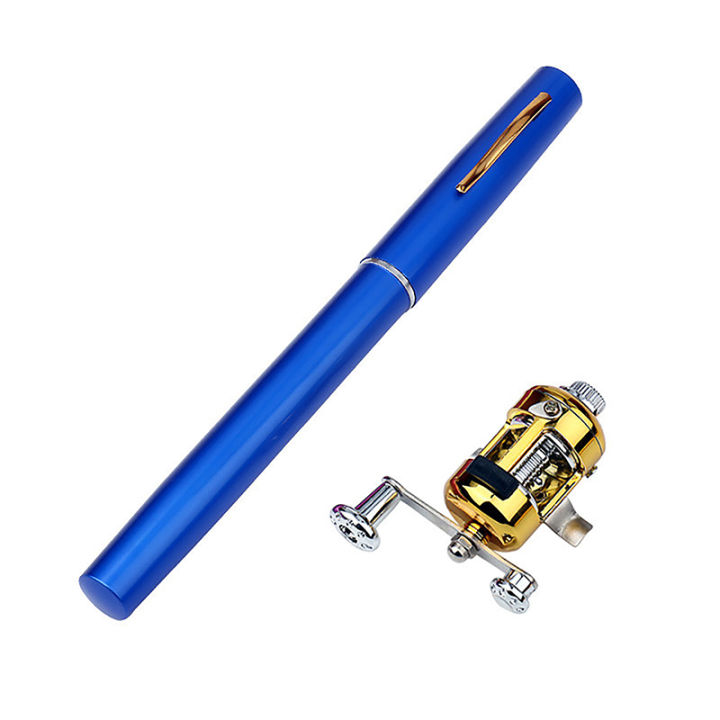 Portable Pen Fishing Rod With Reel Wheel Ultralight Telescopic Fishing Pole Mini Travel Pocket Rod Set Fishing Accessories Demoo