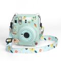 (Not a camera) For FUJIFILM instax mini 12 Crystal Hard Acrylic Camera Case with Shoulder Strap.