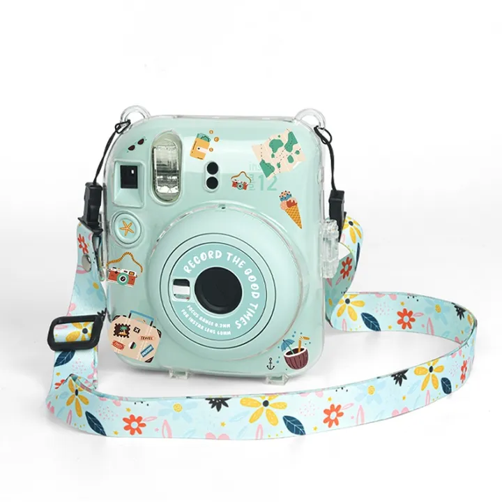 (Not%20a%20camera)%20For%20FUJIFILM%20instax%20mini%2012%20Crystal%20Hard%20Acrylic%20Camera%20Case%20with%20Shoulder%20Strap%20-%20Image%207