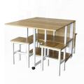 Folding Dining Table - Wooden and Steel. 