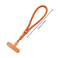 1pc Universal Adjustable Mobile Phone Lanyard Short Wrist Strap with Self-locking 360° Rotation Adjustable Anti-drop Design Durable Polyester Phone Strap.
