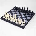 Big Size 12.5\" Square Magnetic Chess Board & Folding Large Black & white Color.