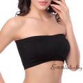 Emmababy Double Layers Plus Size Strapless Bra Bandeau Tube.