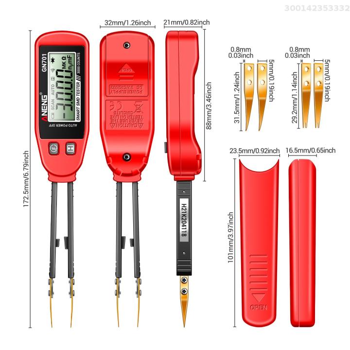 ANENG%20GN701%20Smart%20SMD%20Tester%203000%20Counts%20Multimeter%20Handheld%20Patch%20Test%20Resistance%20Capacitance%20Continuity%20Diode%20Test%20Meter%20Tools%20-%20Image%204