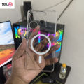 Xiaomi Redmi Note 14 4G Berlia Transparent Magnatic Magsafe Anti Yellow Clear Protective Phone Case Back Cover.