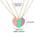 Best Friend Necklaces For 3 Matching Heart Pendant Magnetic Bff Friendship Necklace Cuilei.