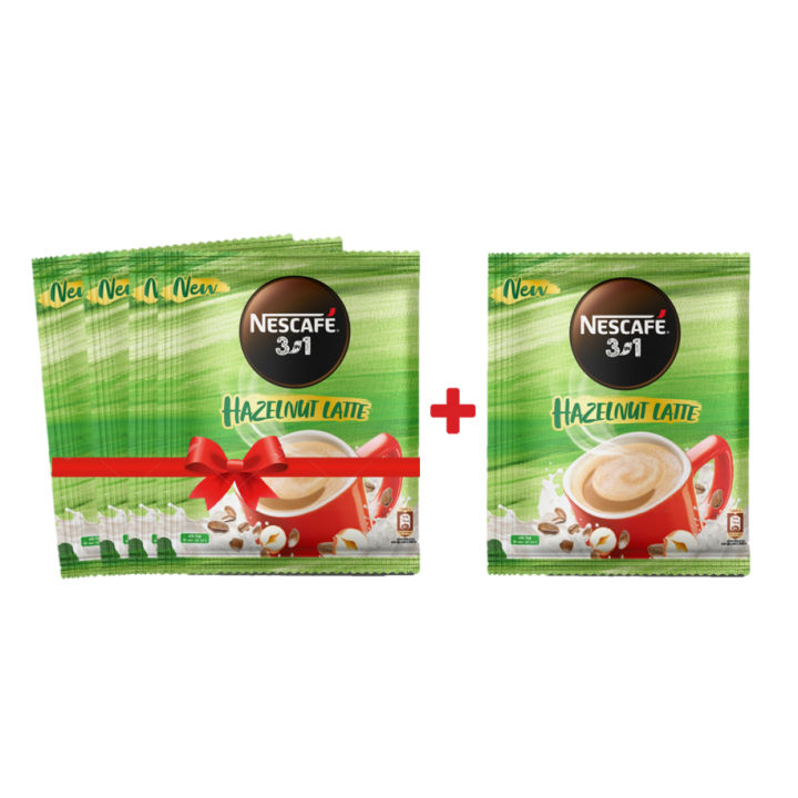 NESCAFE Hazelnut Latte 22g Buy 4 Get 1