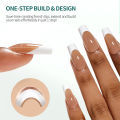Nailpop French Tip Press on Nails 14 Sizes Medium Shape Pre-french Soft Gel Nail Tips Ultra Fit Full Cover Nails 140pcs. 