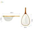 Fishing Landing Net Mesh Net Fishing Nets for Trout Freshwater Kayak Fishing 60cm x 28cm x 25cm. 
