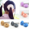1 pair rubber hair band for Women- Fluffy Hair band. 