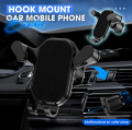 Universal Air Vent Car Phone Holder 360° Rotation Adjustment Gravity Mobile Phone Stand Car Air Outlet Bracket for 4-7 Inches Phone.