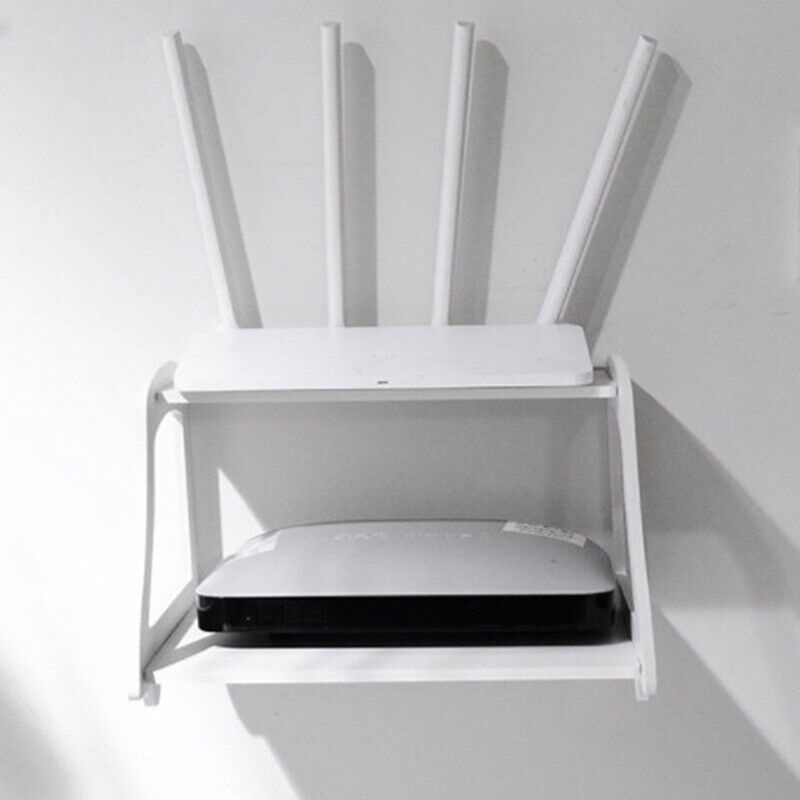 FnF Shop BD Wifi Router Stand - Shelf Double Layer Wall Mounted Shelf