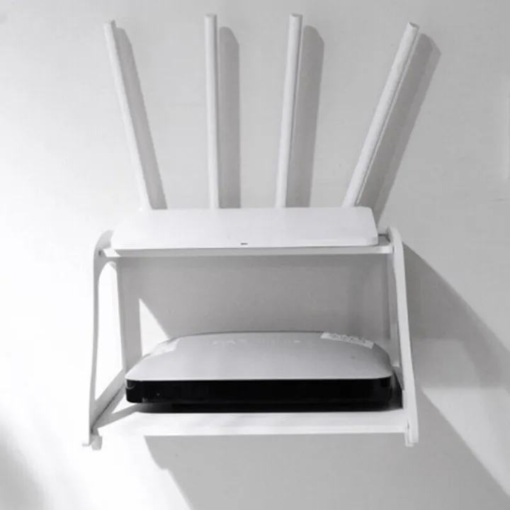 Wifi Router Stand - Shelf Double Layer Wall Mounted Shelf - FnF Shop BD