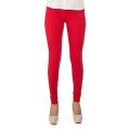 Women Basic Solid Color Cotton Full Length Leggings. 