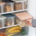 Transparent Food Storage Box Kitchen Refrigerator Storage Boxes with Lid Handle Grains Beans Storage Organizer Food Containers. 