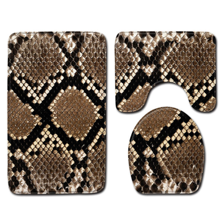 Animal%20print,%20skin%20pattern,%20leopard%20print,%20tiger%20print,%20toilet%20carpet,%20three-piece%20bathroom%20anti-slip%20mat,%20to%20figure%20the%20foot%20mat,%20cross-border%20delivery%20-%20Image%202