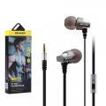 Awei ES-500i Heavy Metal Wired In-ear Headphones Earphones Headset with MIC- Black.