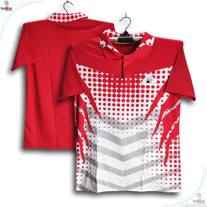 Stylish%20And%20Comfortable%20Short%20Sleeve%20Collar%20Polo%20Jersey%20For%20Men%20-%20Half%20Sleeve%20Cricket%20Polo%20T%20Shirt%20-%20Jersey%20-%20Image%204