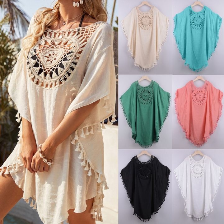 Sunflower%20Bikini%20Cover%20Up%20Swimsuit%20Beach%20Dress%20Women%202022%20Summer%20Bathing%20Suit%20Beachwear%20Shirt%20Tunic%20Solid%20Bikini%20Cover%20UP%20-%20Image%208