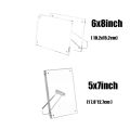 With Stand Magnetic Photo Frame Fashion Acrylic with Magnets Frameless Tabletop Picture Frame Clear Frameless Picture Frames for Home Office Desktop Display. 