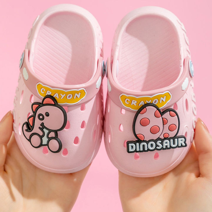 Cartoon%20Dinosaur%20Baby%20Sandals%20Newborn%20Non-slip%20Soft%20Soled%20Shoes%20Cute%20Crocs%20Toddler%20Kids%20Eva%20Slippers%20-%20Image%202