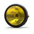 LI Motorcycle Headlight 5.75-inch Round Retro H2 Halogen 12v 35w 2250lm Front Headlamp Light Modified Parts. 