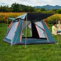 Camping Tent Portable Quick Assemble up for Climbing Trekking Green 240x240x155cm. 