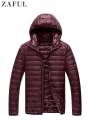 ZAFUL Down Jacket for Men Solid Zipper Warm Coats Quilted Hooded Puffer Jacket Winter Streetwear Parkas Basic Unisex Outwear NEW. 