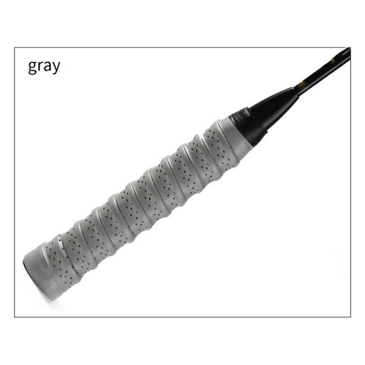 Badminton%20Racket%20Sweat-Absorbent%20Tape,%20Non-Slip%20Badminton%20Tape%20Gray%20-%20Image%203