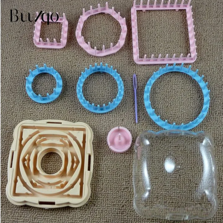 New%209Pcs%20Knitting%20Loom%20Flower%20%20Pattern%20Maker%20Wool%20Yarn%20Needle%20Knit%20Hobby%20Loom%20Knitting%20Machine%20Sewing%20Tools%20Color%20Random%20-%20Image%203