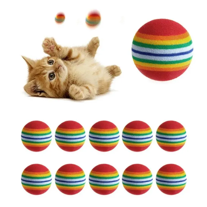 10Pcs%20Colorful%20Cat%20Toy%20Ball%20Interactive%20Cat%20Toys%20Play%20Chewing%20Rattle%20Scratch%20Natural%20Foam%20Ball%20Training%20Pet%20Supplies%20-%20Image%202
