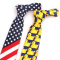 New Cartoon Ties For Men Wome Flag Printed Tie Casaual Mens Ties Funny Tie Fashion Skinny Necktie For Wedding Party. 