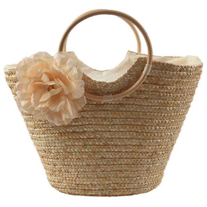 Women's%20Straw%20Handbag%20Flower%20Woven%20Summer%20Beach%20Messenger%20Tote%20Bag%20Basket%20Shopper%20Purse%20-%20Image%203