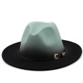 New Women Men Wool Vintage Gangster Trilby Felt Fedora Hat With Wide Brim Gentleman Elegant Lady Winter Autumn Jazz Caps.