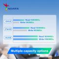 Original ADATA UE800 USB 3.2 Type-C OTG Pen Drive 1TB 512GB 256GB 128GB USB Flash Drive Up to 1000Mb/s Metal Pendrive for Phone. 