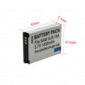 SLB-10A 1400mAh Battery for Samsung NV9 ES55 SL202 SL420 L100 L110 PL50/60 L310W WB550 WB500 M100 HZ10W Camera SLB10A Batteries. 