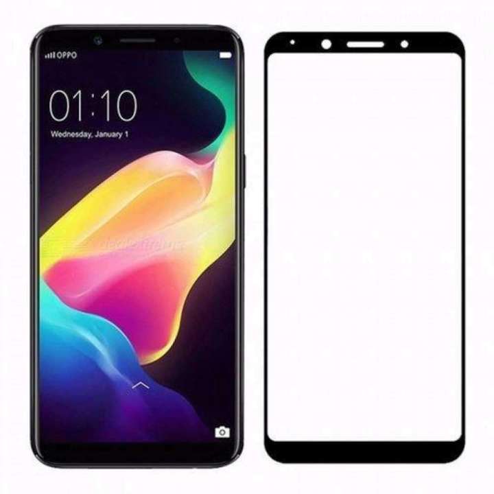 D Full Glass for Oppo F5 Screen Protector 9H full black