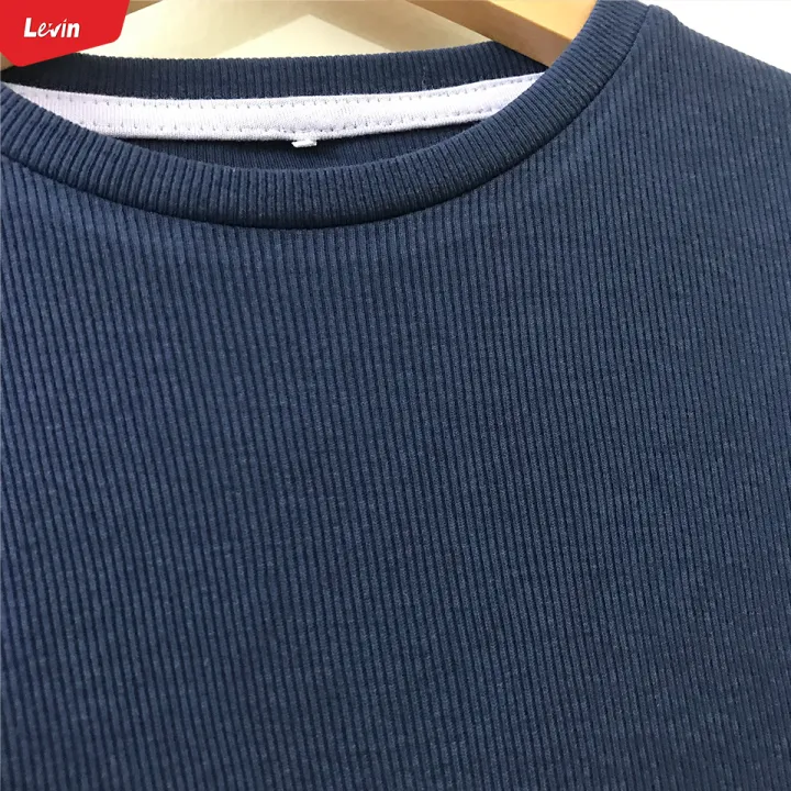 Girls%20Cotton%20Ribbed%20Round%20Neck%20Long%20Sleeve%20Solid%20T-Shirts%20From%20Levin%20-%20Image%205