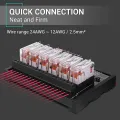 DC 24V Relay Module, 6 Channel SPDT Switch Module with Isolated Optocoupler DIN Rail Mount Pluggable Power Relay Module. 