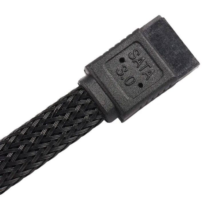2x%2050CM%203.0%20III%20SATA3%207Pin%20Data%20Cable%206Gb/S%20SSD%20HDD%20Hard%20Disk%20Data%20Cord%20with%20Nylon%20Sleeved%20Premium%20Version(Black)%20-%20Image%204