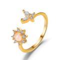 1Pcs Korean Fashion Sun Flower Rings Butterfly Female New. 