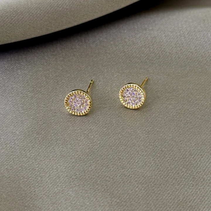 Round%20cake%20Haoshi%20gold%20summer%20new%20niche%20design%20fashion%20generous%20simple%20women's%20stud%20earrings%20earrings%20jewelry%20-%20Image%204